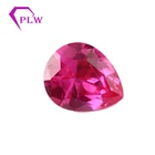 CZ Stone Wholesale Loose Gems Pear Cut 4# Pink Color Synthetic Lab Created Cubic Zirconia Stone
