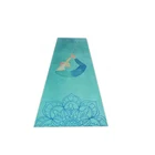 Quanbao 2019 foldable natural rubber suede yoga mat for promotion