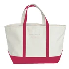 Wholesale Women's Bridesmaids Gifts Canvas Boat Monogrammed Tote Bags