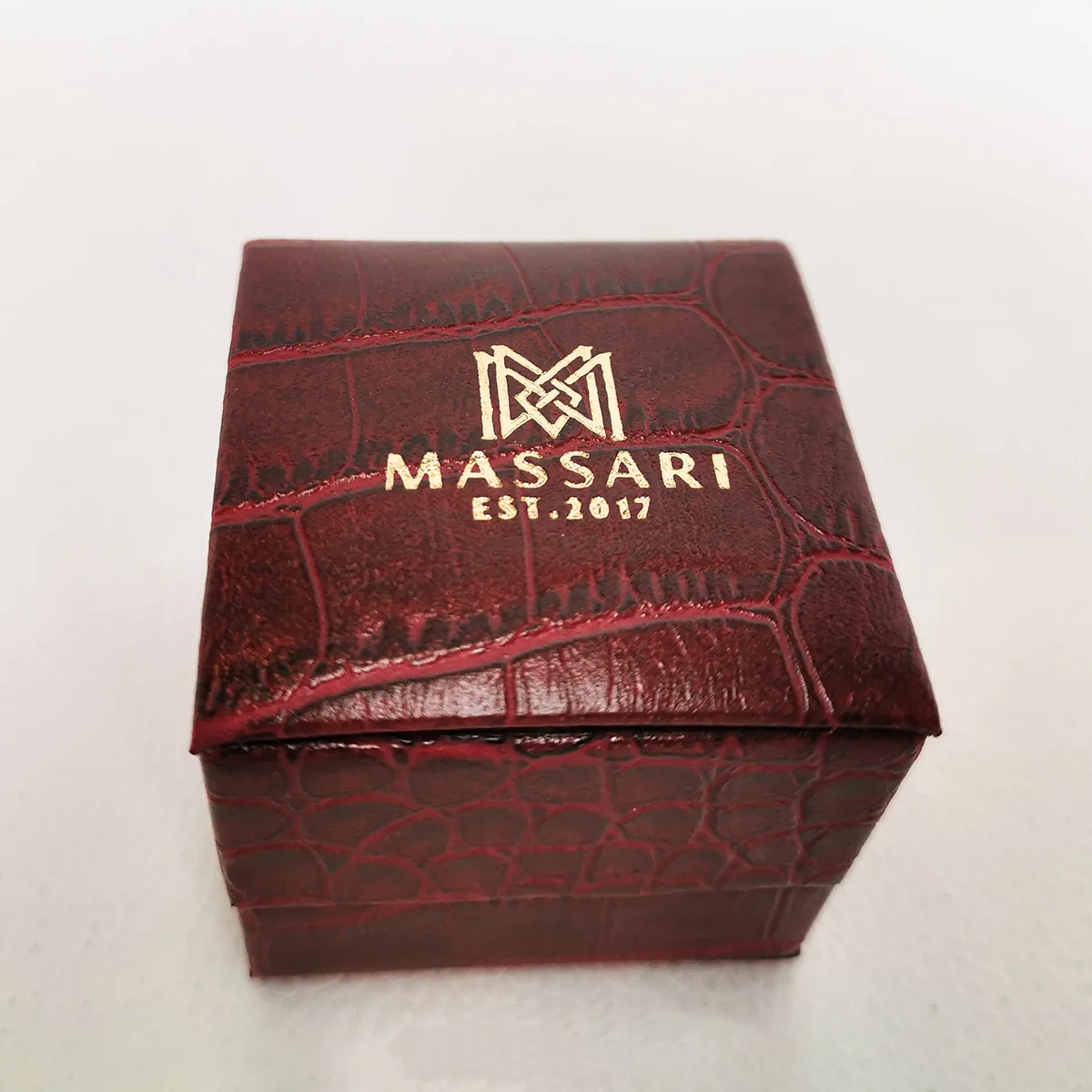 luxury hot sale custom logo leather ring jewelry