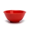 Food grade OEM custom print colorful round fruit snack rice bowl plastic red cheap soup melamine retro bowl