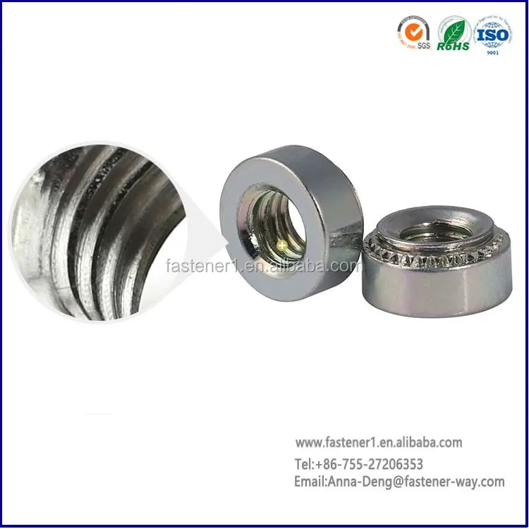 s ss clinch nut carbon steel with blue zinc press fit nut s-m2-0