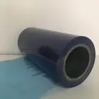 Transparent Blue Plastic Film Roll Packaging
