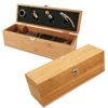 Easy to carry bamboo wood wine box tool boxes