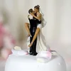 Wedding Favors Funny Sexy African American Wedding Bride and Groom Cake Topper