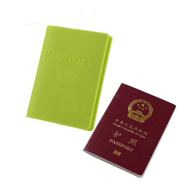 merchandising promotional gift silicone travel passport cover