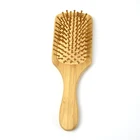 Scalp massage custom print hairbrush oem paddle bamboo hair brushes wholesale