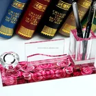 Crystal Clock Crystal Pen Holder Kit Desktop MH-B0287