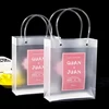 PP Material Frosted Promotional Gift Bag Shopping Transparent PP/Clear PVC Plastic Bag with Custom Logo