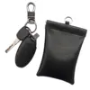 Genuine Leather Car Key Signal Blocker Case Secure Signal Blocker Pouch Bag RFID Blocking Credit Card Antitheft Lock Pouches
