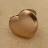 Custom shiny rose gold cosmetic mirror / heart shape compact pocket makeup mirror
