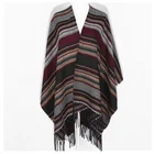 2016 New popular triangle knit lady polyester pashmina shawl