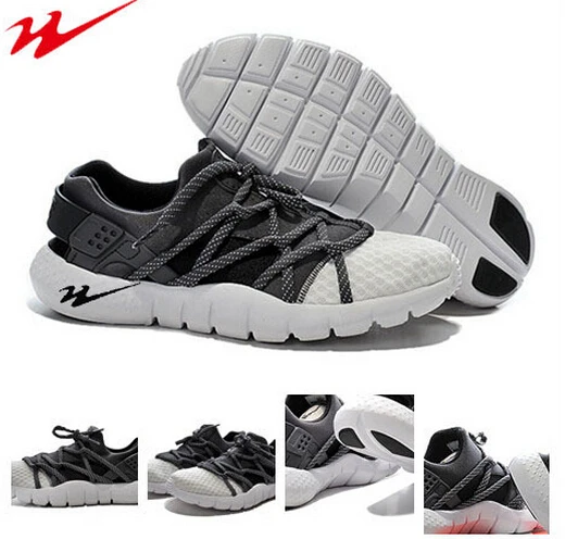 Hot sale cheap online onemix 2015 new Anthracite / White huarache oreo mens trainers Running Sports Shoes zapatillas running