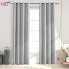 Elegant cotton custom made curtain Drapery Hot Best Ready made solid blackout curtain for living room window curtain