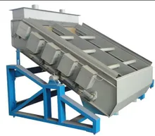 Electromagnetic high frequency vibrating screen for sand & cement