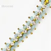 R009-4 Chic CupChain Mint Color Copper Metal Necklace DIY Jewelry Making Rhinestone Chain