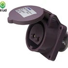 Low Voltage Industrial Socket Panel outlet 3 Pin IP44 12h 20-25V 16A EN/CEE/IEC60309-1