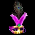 M-KQ Butterfly Glitter Masquerade Pack Party Peacock Feather Mask