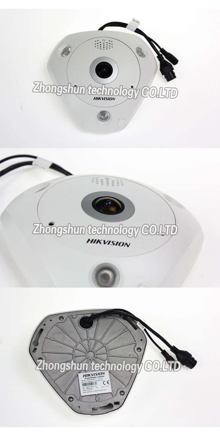 Hikvision 6mp Fisheye Camera 360 Degree View Angle Ds ... rs485 wiring harness 