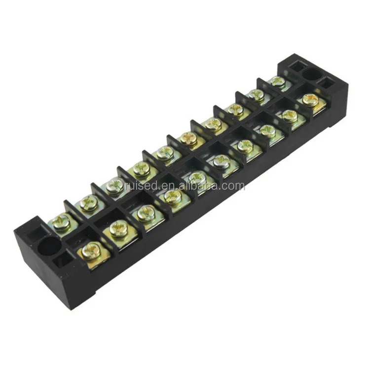 dual row 10 position barrier screw terminal strip