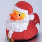 Christmas BPA free PVC kids bath swimming Santa duck