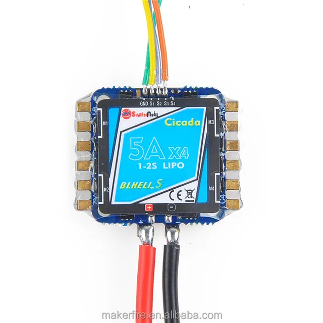 5A BLHeli-S 4in1 rc esc 1-2S Compatible Electric Speed Controller Support Oneshot Multishot Dshot