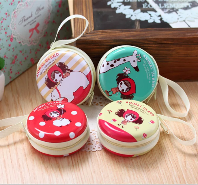 creative mini tin coin purse earphone bag wholesale
