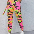2019 women's hip hop style camouflage pencil pants