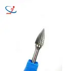 High Quality Tungsten Carbide Rotary Burr Cutting Tools Set Tree Shape L Tungsten Carbide Burrs With Radius Pointed End