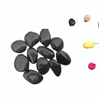 black pebbles stones decorative rocks for garden