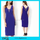 Wholesale women clothes casual dresses cocktail dresses short royal blue cocktail dresses for women 2015