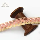 Custom Made Floral Pattern Knitted Cotton Eyelet Lace Trim