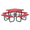 Arlau Site Furniture Factory Thermoplastic Coating Garden Picnic Table Bench