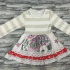 Hot-sale Cute Frock Designs Child Clothes Fancy Elephant Baby Girl Dresses For Kids