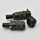 24pin industrial wiring connector waterproof military male electrical plugs sockets