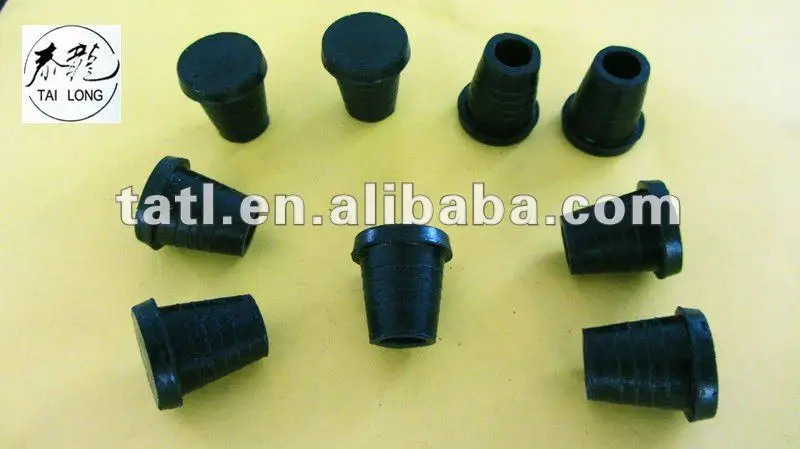 molded threaded cone rubber plug