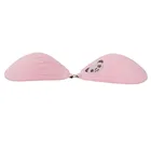 Wholesale pink sexy cup bra silicone strapless backless adhesive cloth invisible bras (4 pair/pack)
