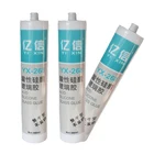 rtv cure one component clear acetic silicone glass sealant