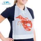Disposable Restaurant PE Adult Bib for Supermarket Use