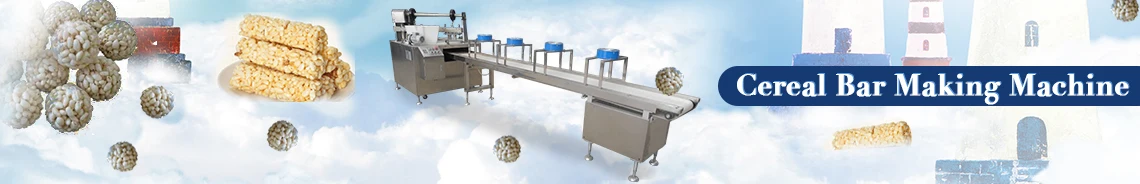 High Efficient Full Automatic Cereal Candy Bar Quinoa Cake Snack Ball Maker Puffed Rice Snacks Making Machine