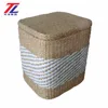 dirty clothes laundry basket hamper hot sale handmade straw fabric covered storage boxes for lining fabric
