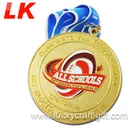 Custom Medallion Custom Gold Enamel Medallion with Ribbon