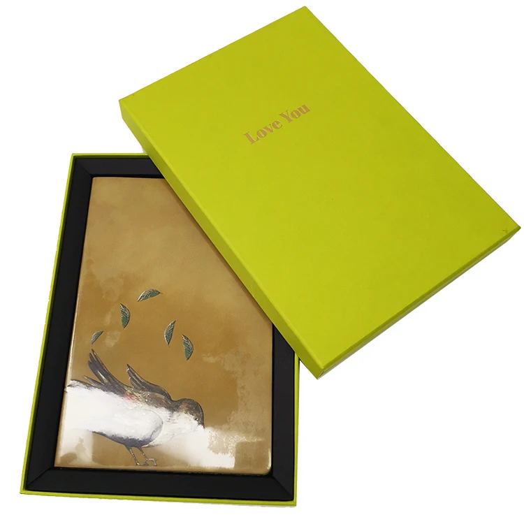 Rectangle A5 Cardboard Box Custom Book Packaging Paper Gift Box With Flip Lid