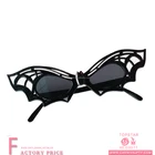 Party favor bat pattern shaped black halloween parties glasses for adult