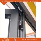 Storm Doors Bi Folding Doors YY Home AS2047 Standard Soundproof Aluminum Bi Folding Glass Lowes Storm Doors