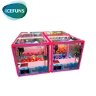 2019 new claw machine cube coin operated mini plush toy crane arcade game rubik's cube crane machine for sale