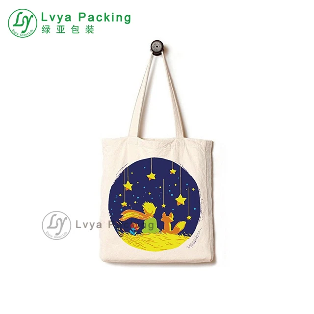 the little prince design customized handmade cotton cloth bag