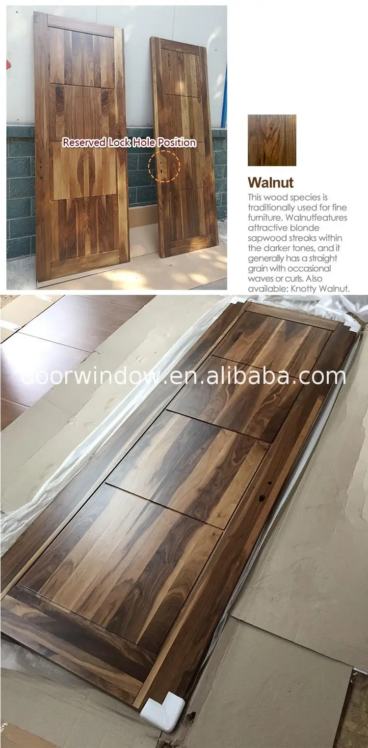 China factory supplied top quality small wooden door six panel interior doors single designs