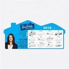 Custom printed magnetic 2020 calendar house shape fridge magnet calendar