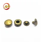 Wholesale 15mm Brass Metal Spring Snaps Buttons For Clothing